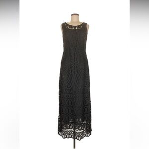 Chic Black Lace Maxi Dress